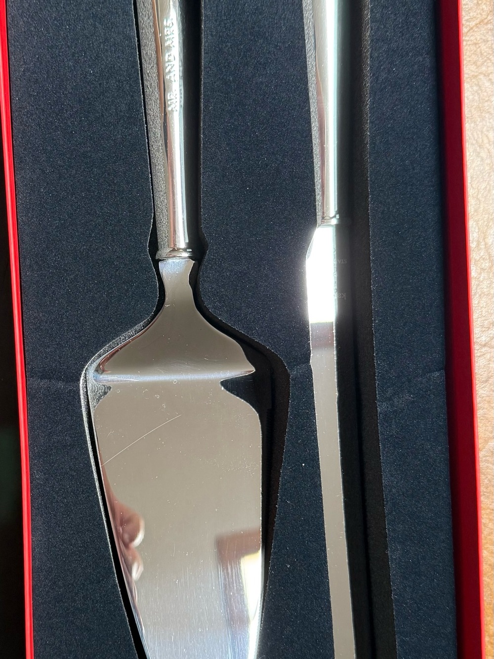 kate spade Silver Cake Server and Knife Set